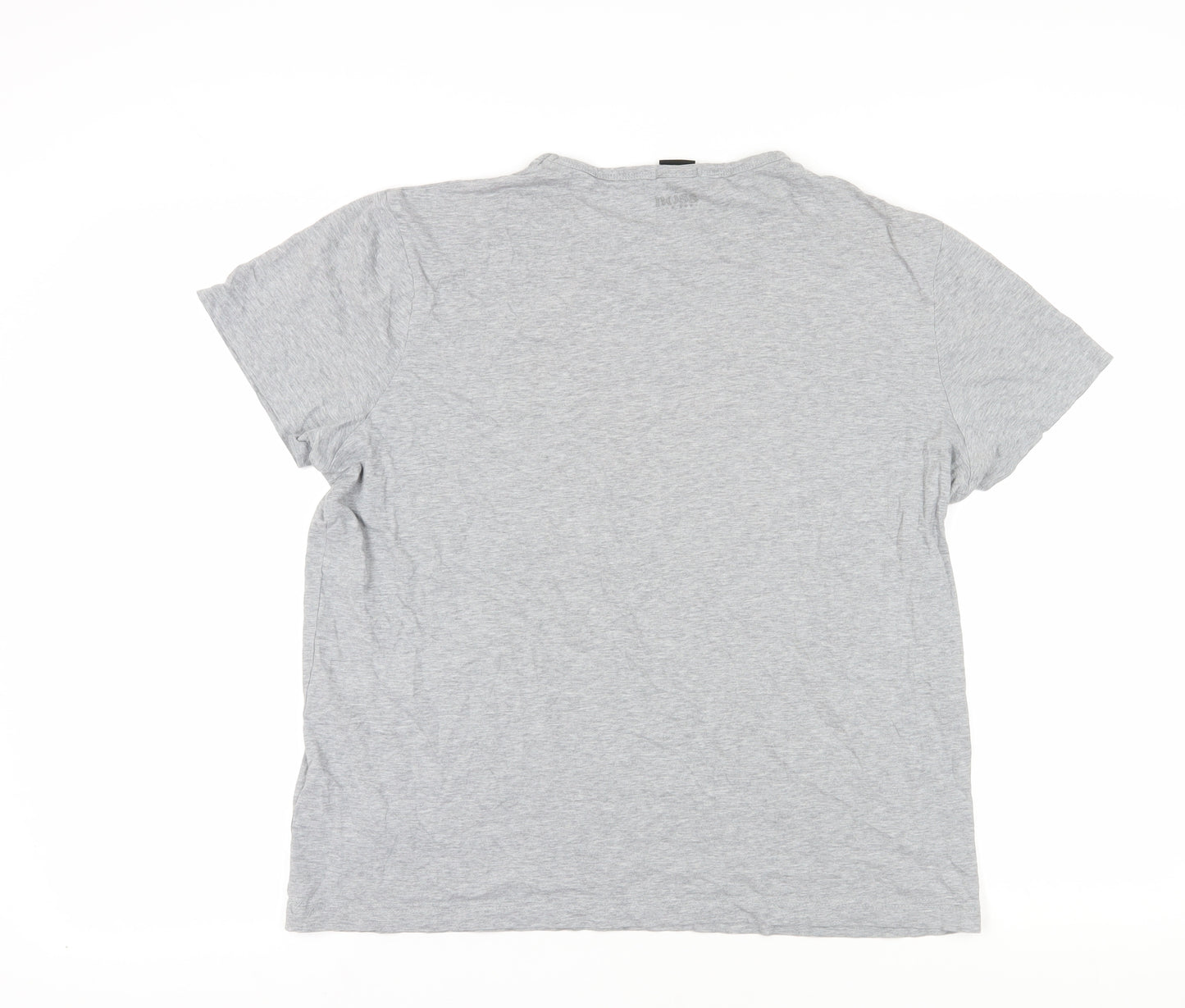 Hugo Boss Men's Grey XL Regular Fit Logo T-Shirt