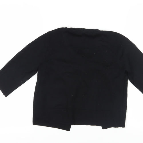 Monsoon Women's Black Cardigan Size 12, Merino Blend