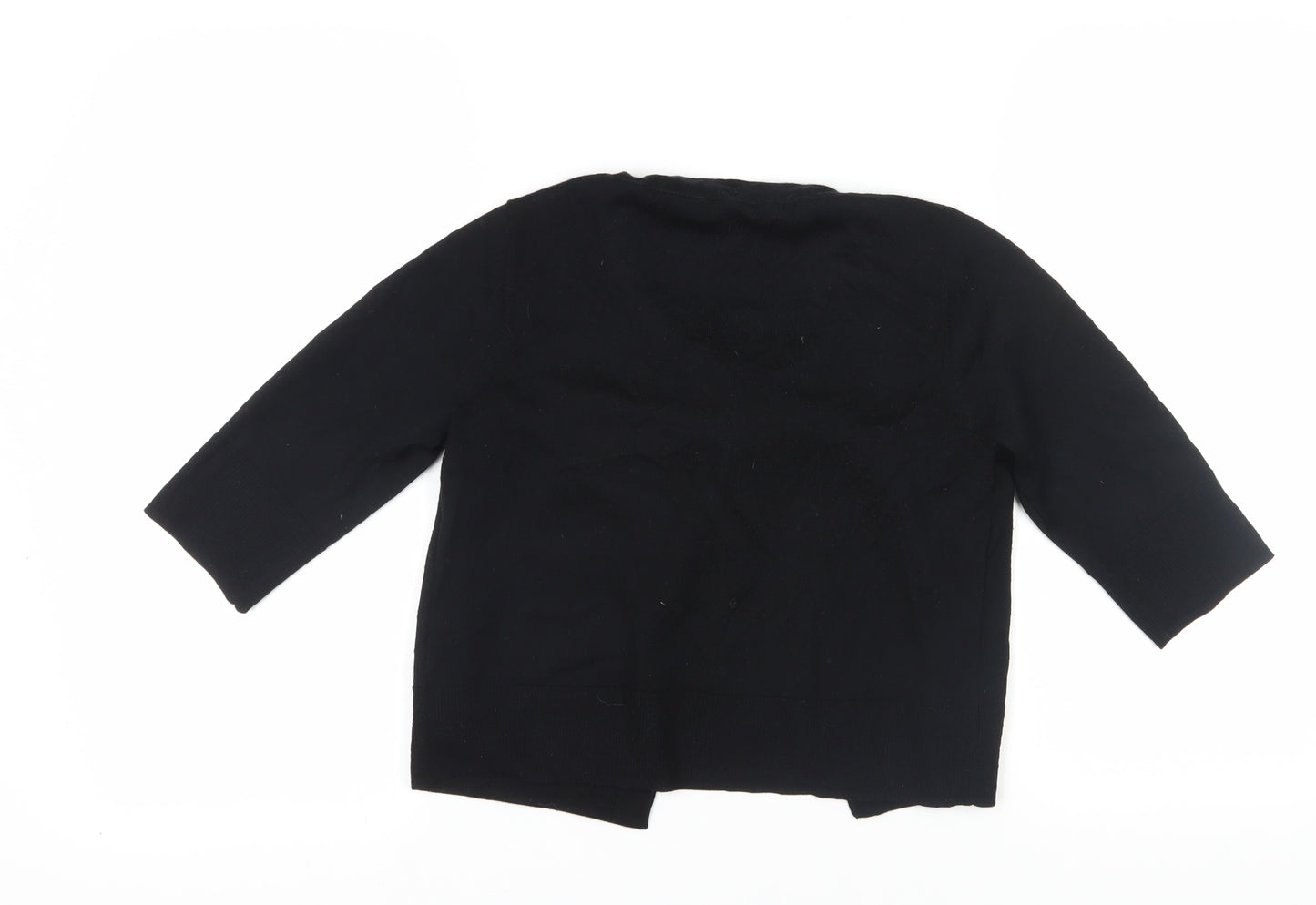 Monsoon Women's Black Cardigan Size 12, Merino Blend