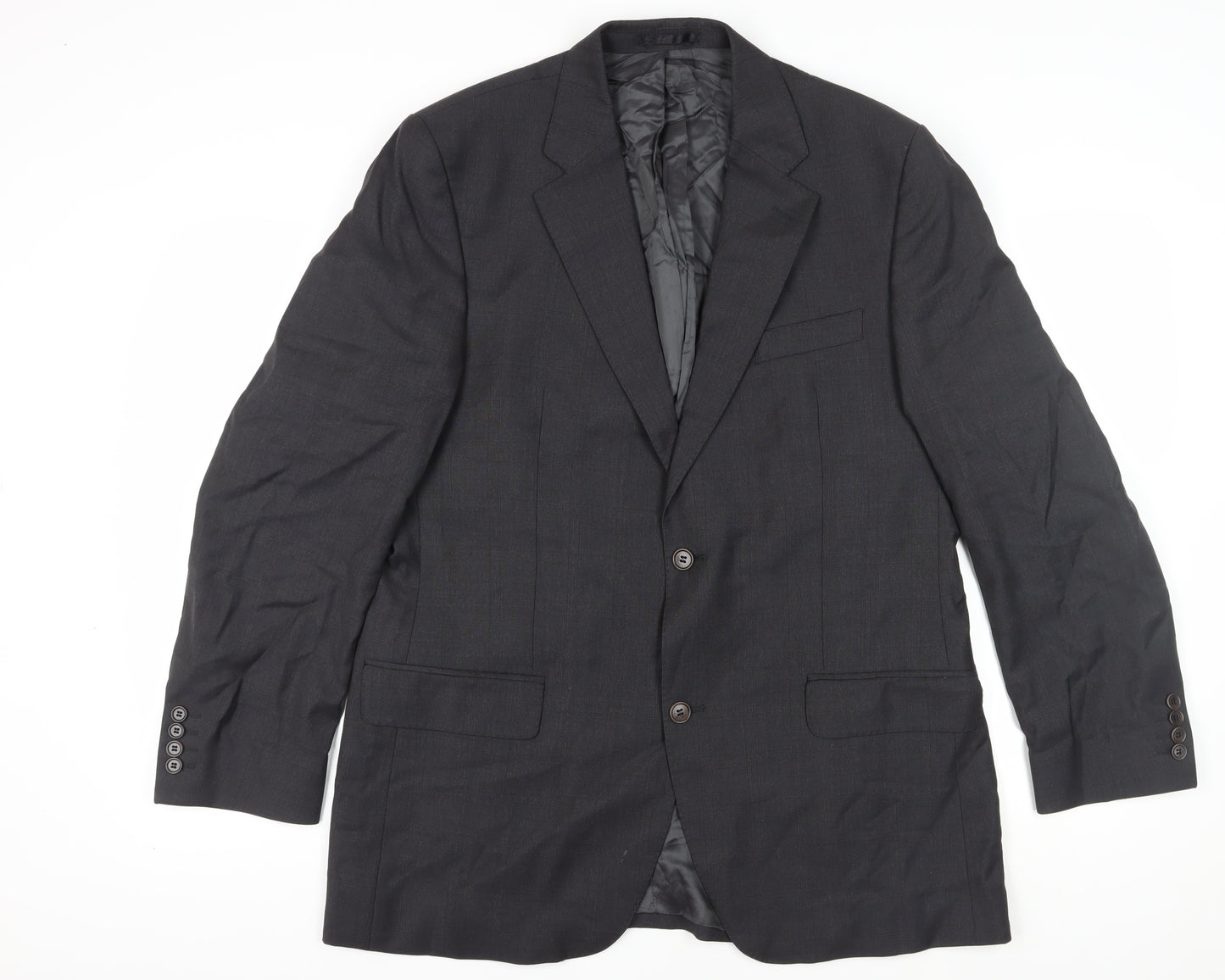 F.lli Cerruti Men's Black Wool Blazer 44 Long, Business