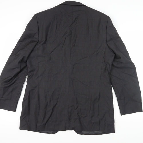 F.lli Cerruti Men's Black Wool Blazer 44 Long, Business