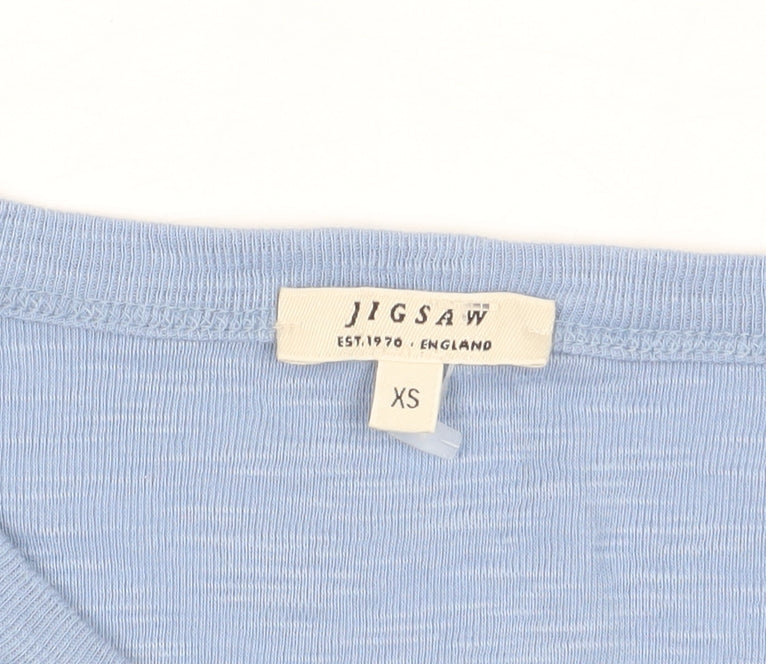 Jigsaw Women's Blue XS Crew Neck T-Shirt