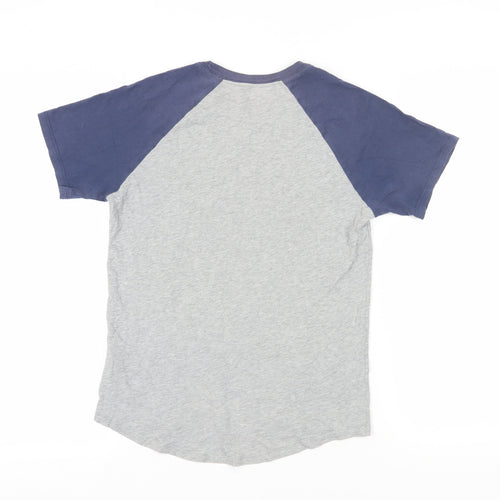 Nike Boys Grey & Blue Colourblock T-Shirt, Age 12-13 Years, Casual