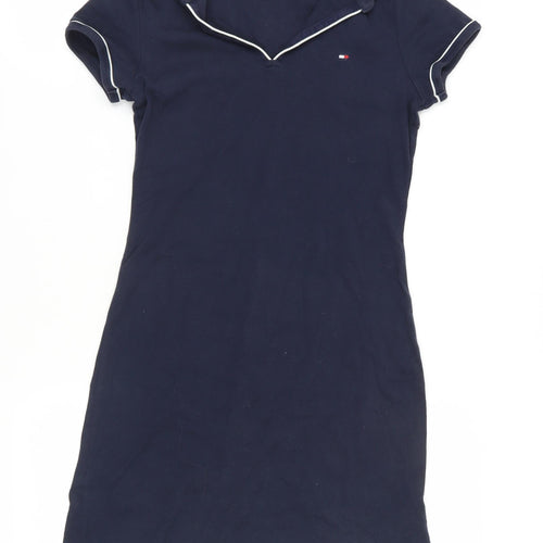 Tommy Hilfiger Women's Blue T-Shirt Dress, S