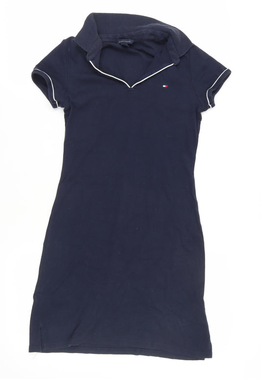 Tommy Hilfiger Women's Blue T-Shirt Dress, S