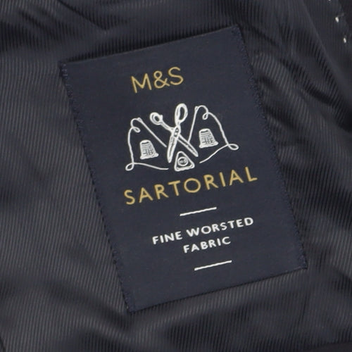 Marks and Spencer Mens Navy Blazer 48in Chest Classic