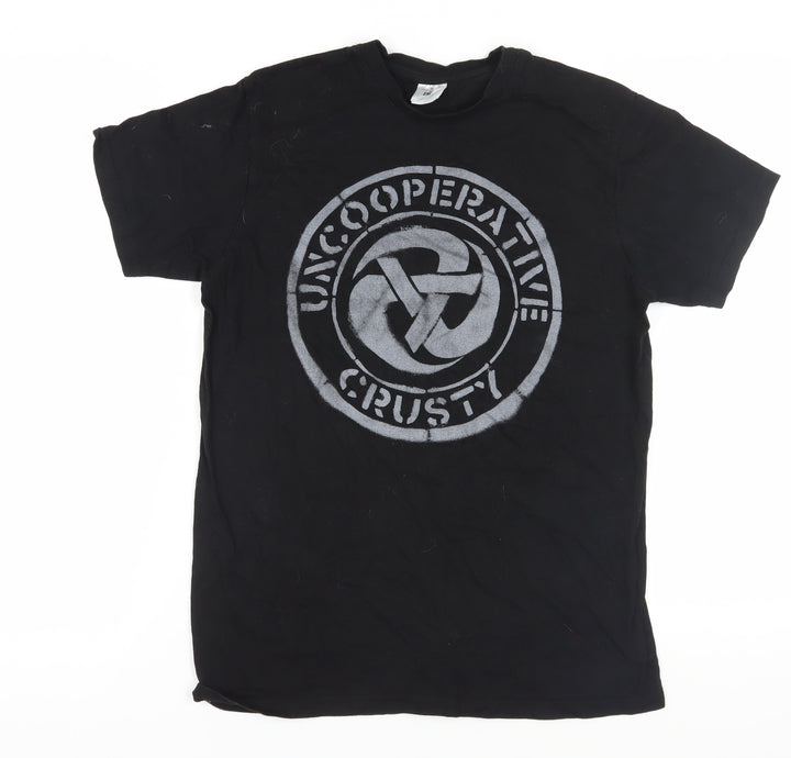 B&C Collection Men's Black Graphic T-Shirt M