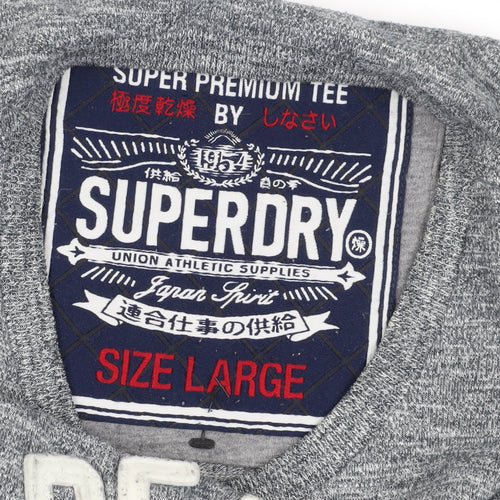 Superdry Men's Grey Graphic Print T-Shirt, Size L