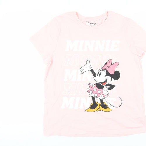 Disney Women's Pink Minnie Mouse T-Shirt, Size M