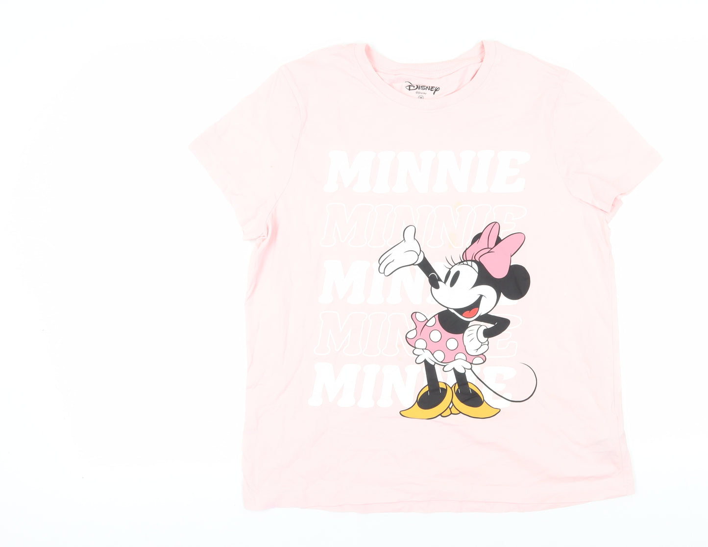 Disney Women's Pink Minnie Mouse T-Shirt, Size M