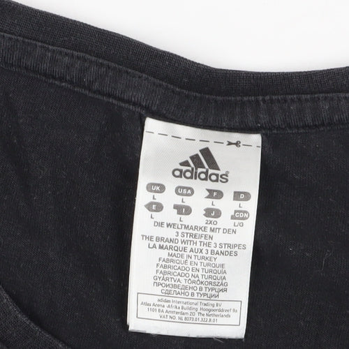 Adidas Men's Black T-Shirt L - Classic Style