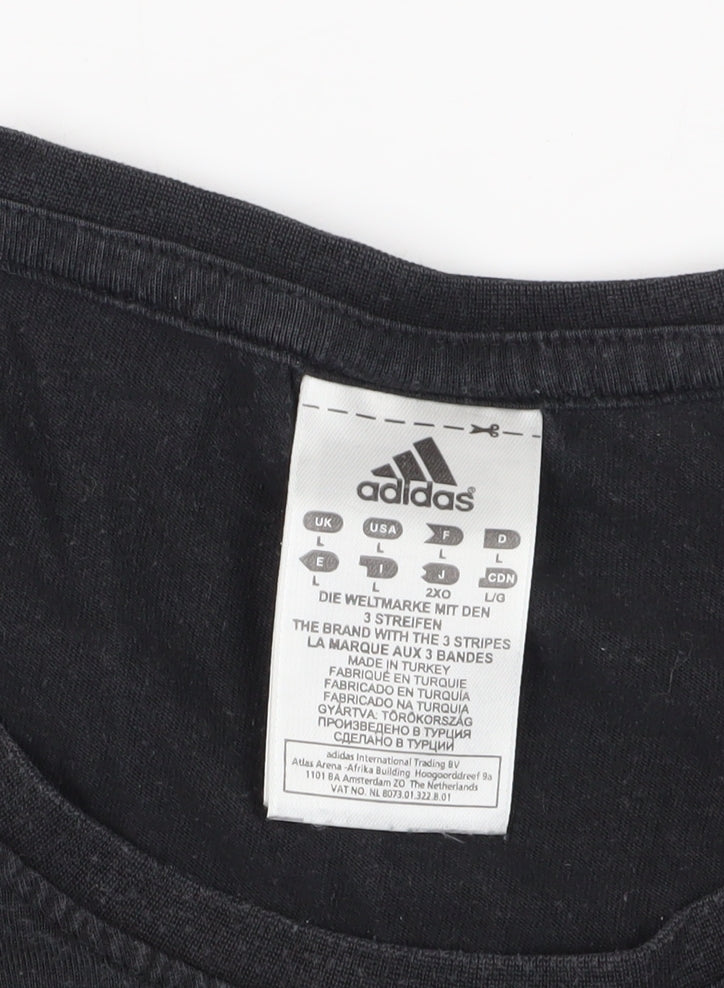 Adidas Men's Black T-Shirt L - Classic Style