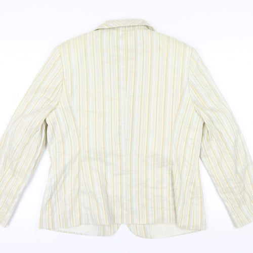 Gelco Women's Multicoloured Stripe Blazer Size 16