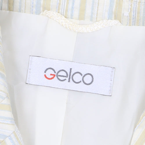 Gelco Women's Multicoloured Stripe Blazer Size 16