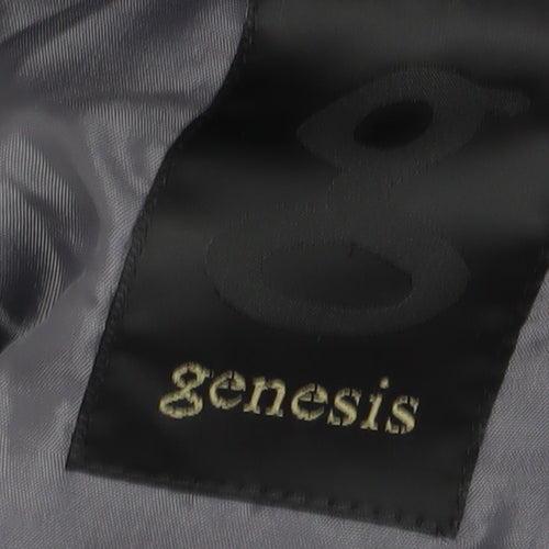 Genesis Men's Black Pinstripe Regular Fit Blazer Size 40R