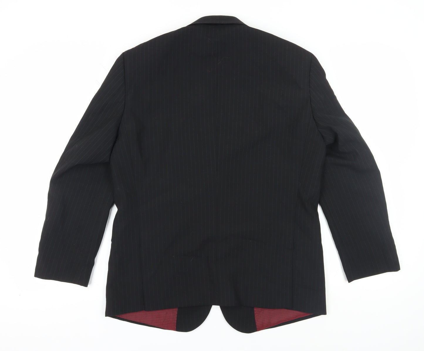Skopes Mens Black Wool Blazer 40S Striped