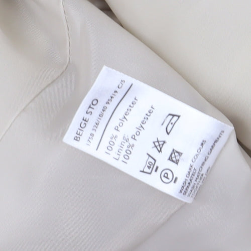 Berkertx Women Beige Blazer Size 12 Classic Suit Jacket