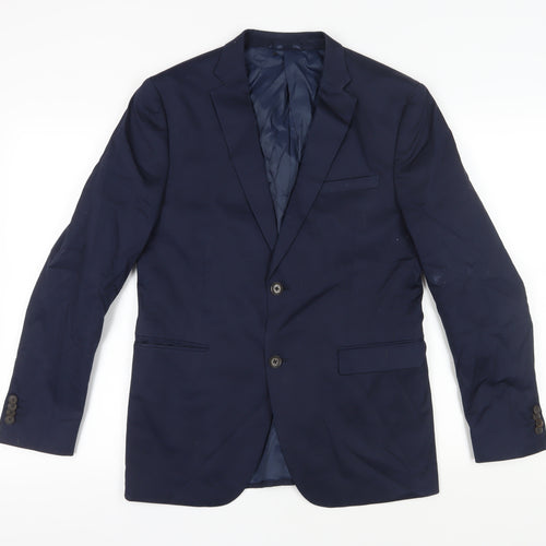 Esprit Unisex Blue Suit Jacket, Size 40 Regular Blazer
