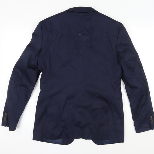 Esprit Unisex Blue Suit Jacket, Size 40 Regular Blazer