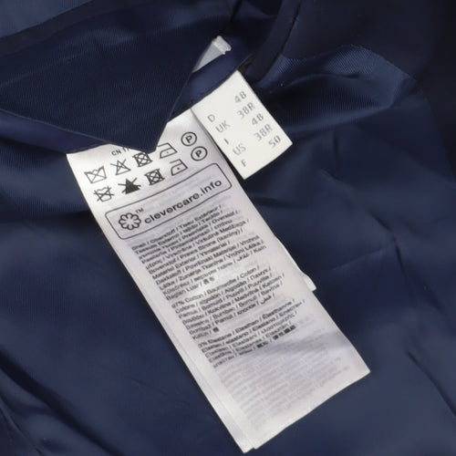 Esprit Unisex Blue Suit Jacket, Size 40 Regular Blazer