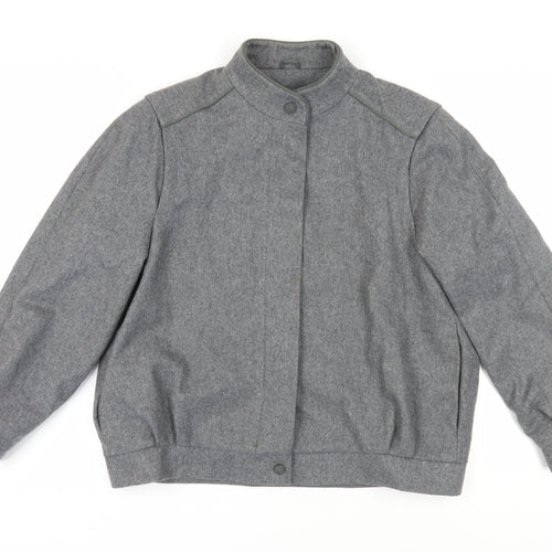Nena Women's Grey Wool Blend Jacket Size 16