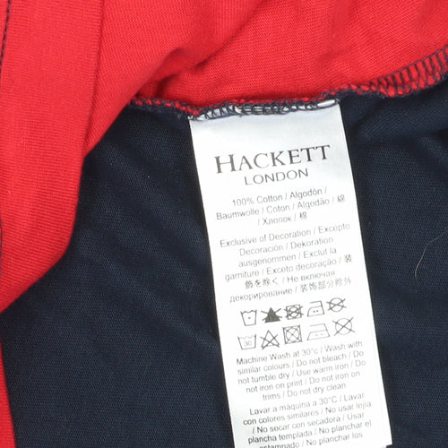 Hackett Men's XL Red Colourblock T-Shirt Aston Martin