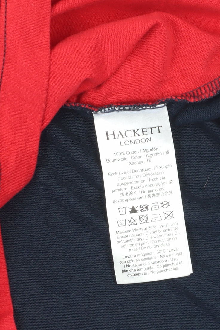 Hackett Men's XL Red Colourblock T-Shirt Aston Martin