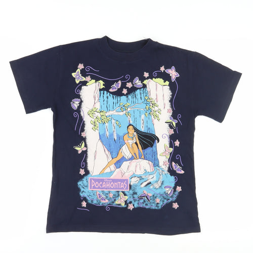 Marks & Spencer Disney Pocahontas Girls T-Shirt Blue 9-10 Years