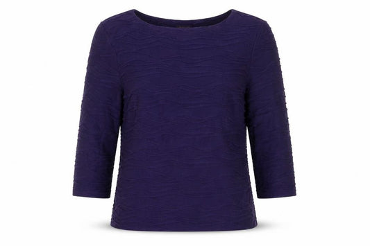 Front view of Phase Eight Women's Purple Blouse, size 12