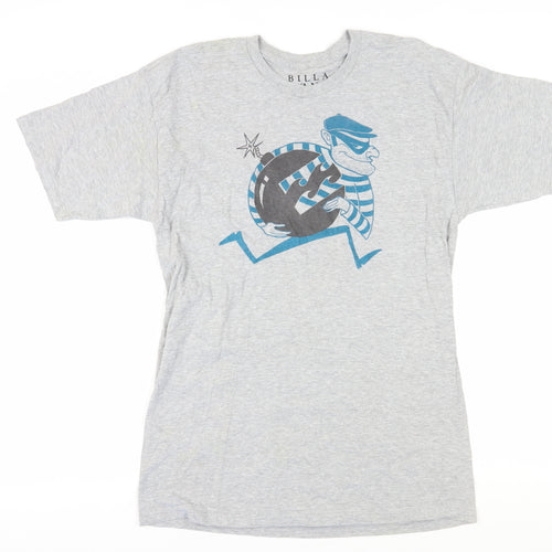 Billabong Unisex Grey T-Shirt, Large, Casual Style