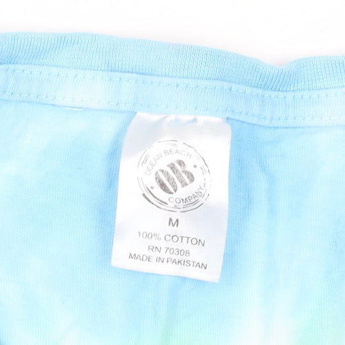 Ocean Beach Company Unisex Tie-Dye T-Shirt, M, V-Neck