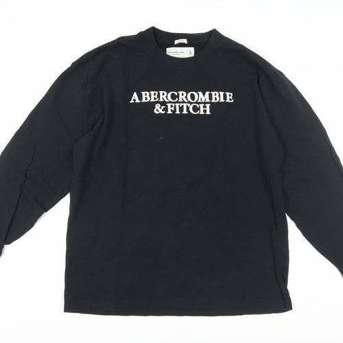 Abercrombie & Fitch Men's Black XL Long Sleeve T-Shirt