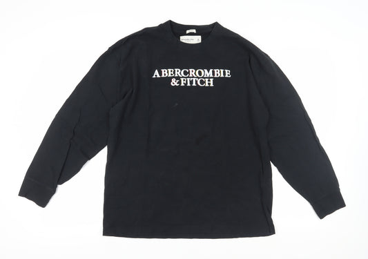 Abercrombie & Fitch Men's Black XL Long Sleeve T-Shirt