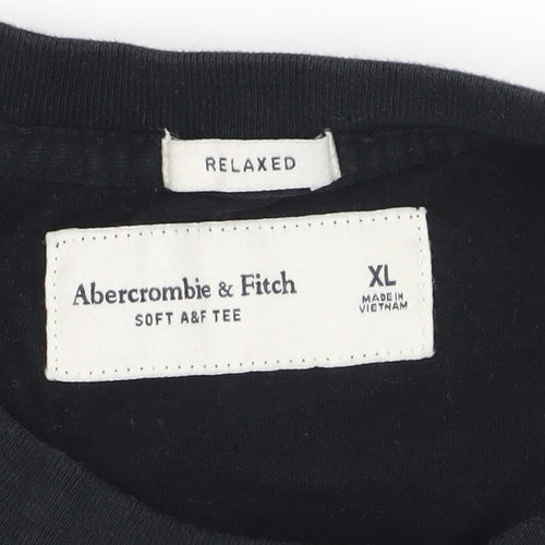 Abercrombie & Fitch Men's Black XL Long Sleeve T-Shirt