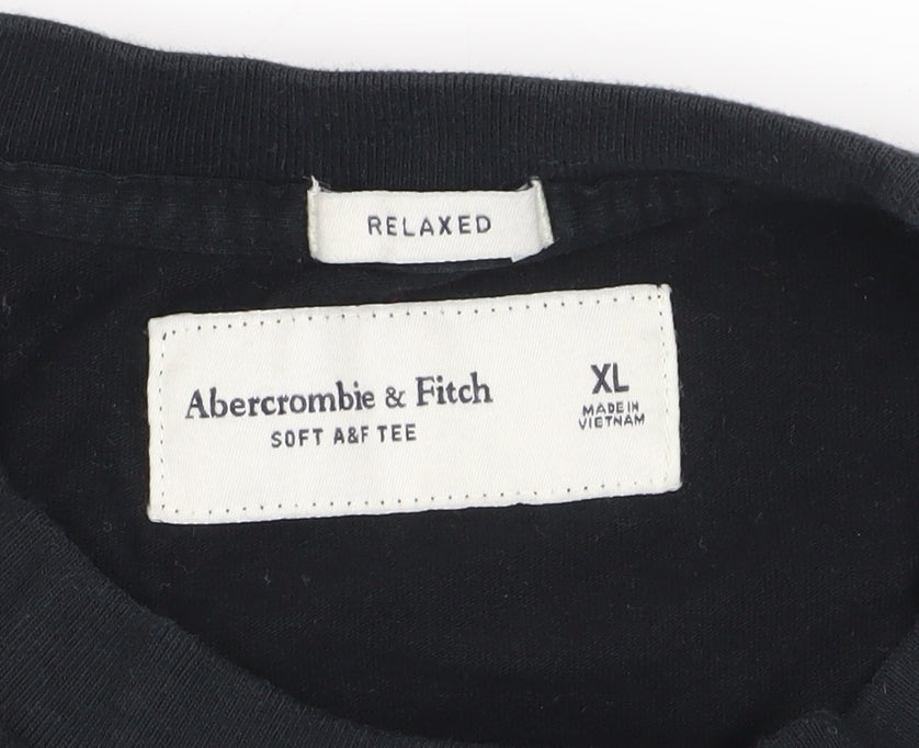 Abercrombie & Fitch Men's Black XL Long Sleeve T-Shirt