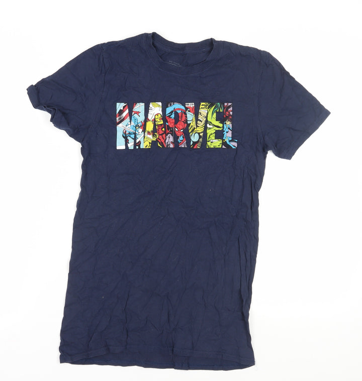 Marvel Boys Blue T-Shirt 13-14 Years Comic Graphic
