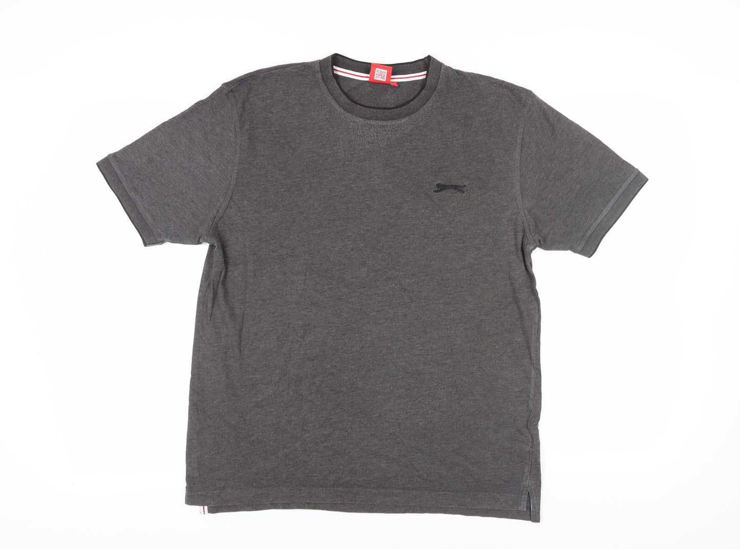 Slazenger Men's Grey Short Sleeve Crew Neck T-Shirt L