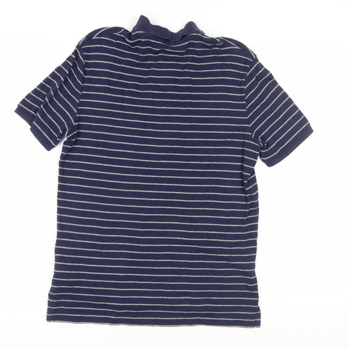 Polo Ralph Lauren Men's Blue Striped Polo Shirt, S