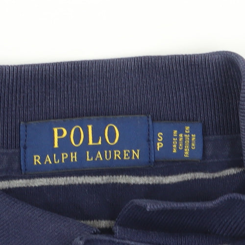 Polo Ralph Lauren Men's Blue Striped Polo Shirt, S