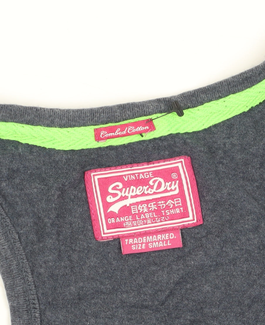 Superdry Women's Grey Tank Top Size S