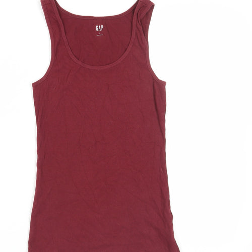 GAP Women's Red Sleeveless Tank Top Medium Basic