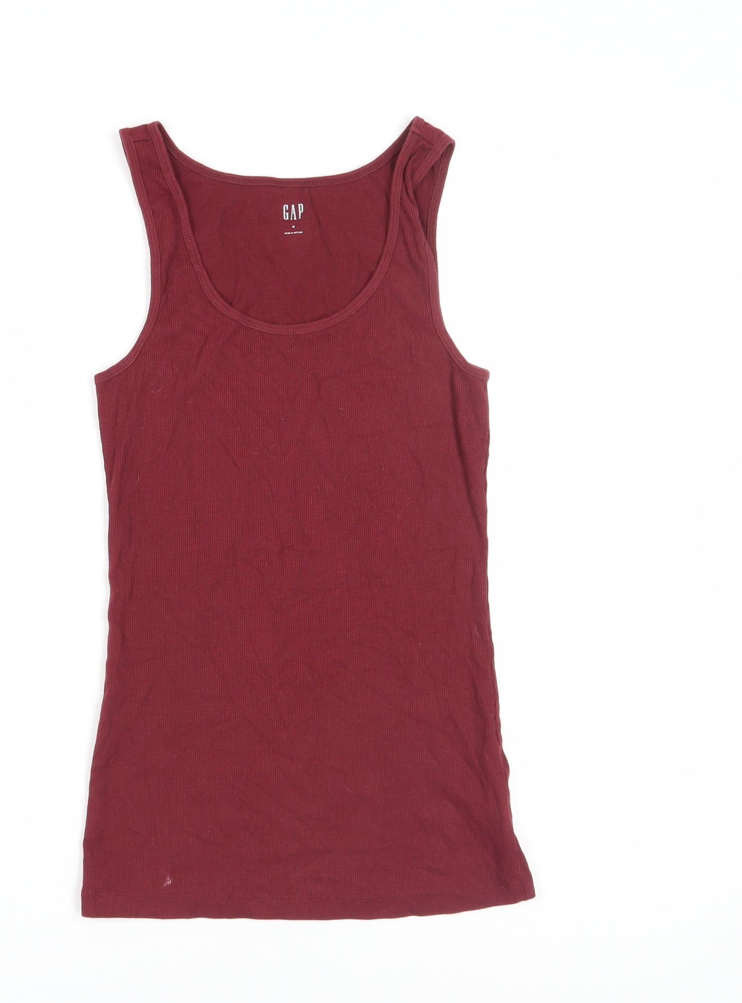 GAP Women's Red Sleeveless Tank Top Medium Basic