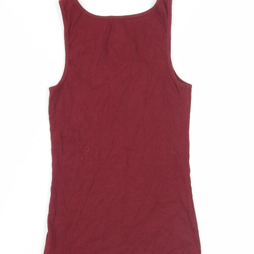 GAP Women's Red Sleeveless Tank Top Medium Basic