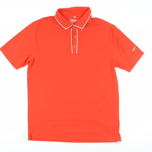 Nike Men's Red Polo Shirt M Golf Performance