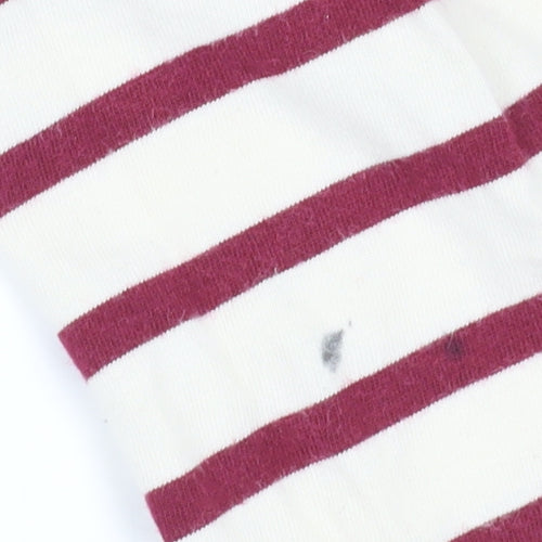 Seasalt Women's Red Striped T-Shirt, Size 12, Organic Cotton