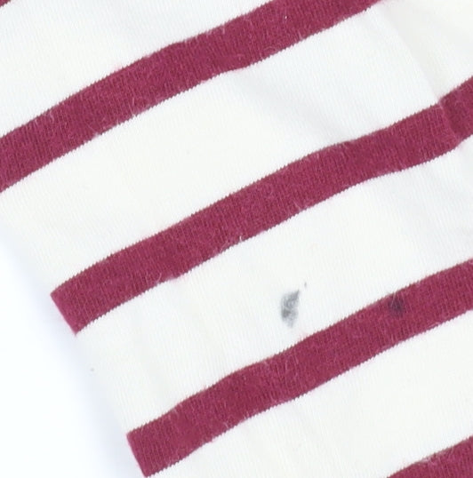 Seasalt Women's Red Striped T-Shirt, Size 12, Organic Cotton