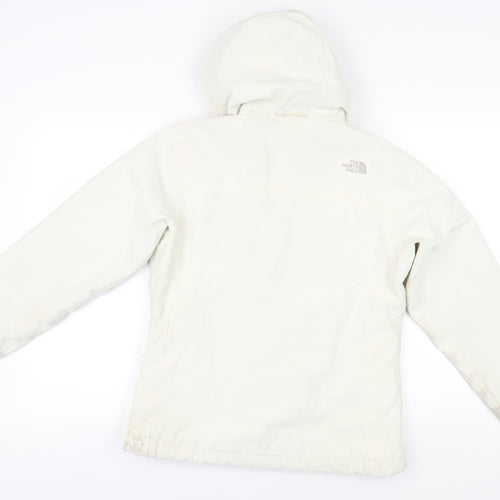 The North Face Women's White Hooded Jacket, Size M