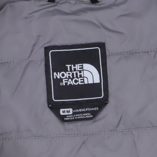 The North Face Women's White Hooded Jacket, Size M