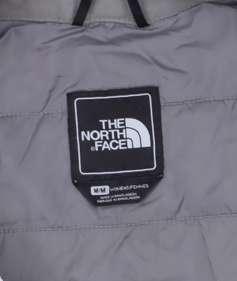 The North Face Women's White Hooded Jacket, Size M