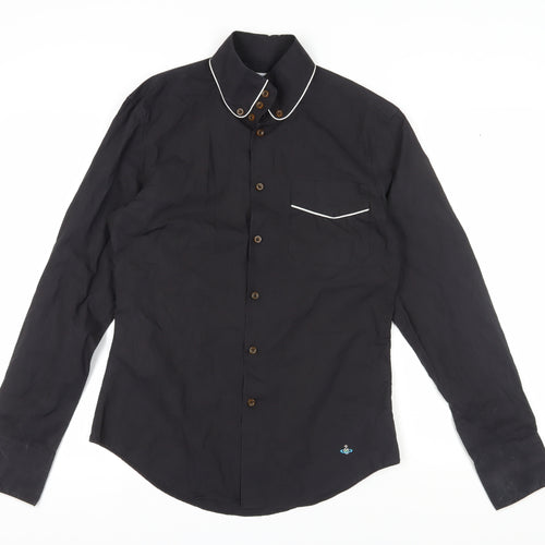 Vivienne Westwood Men's Black Slim Long Sleeve Shirt